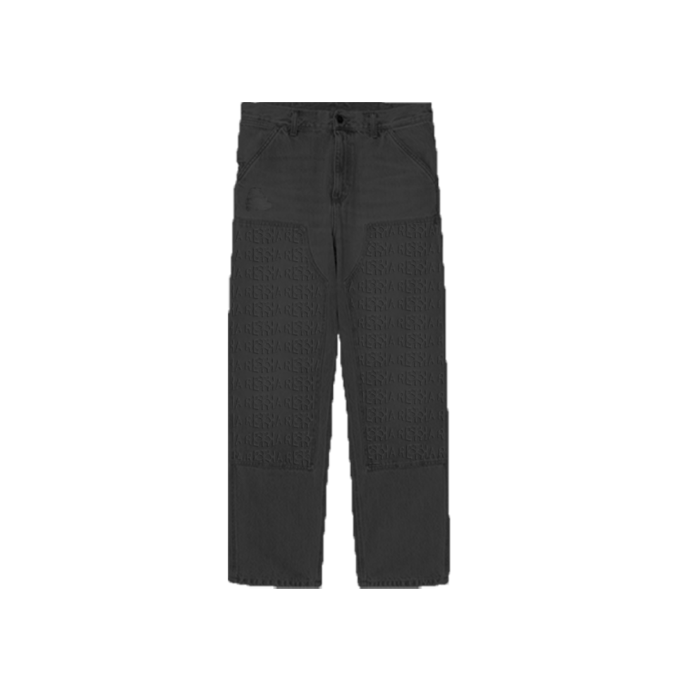 Black "Retha Classic" Carpenter Denim Jeans