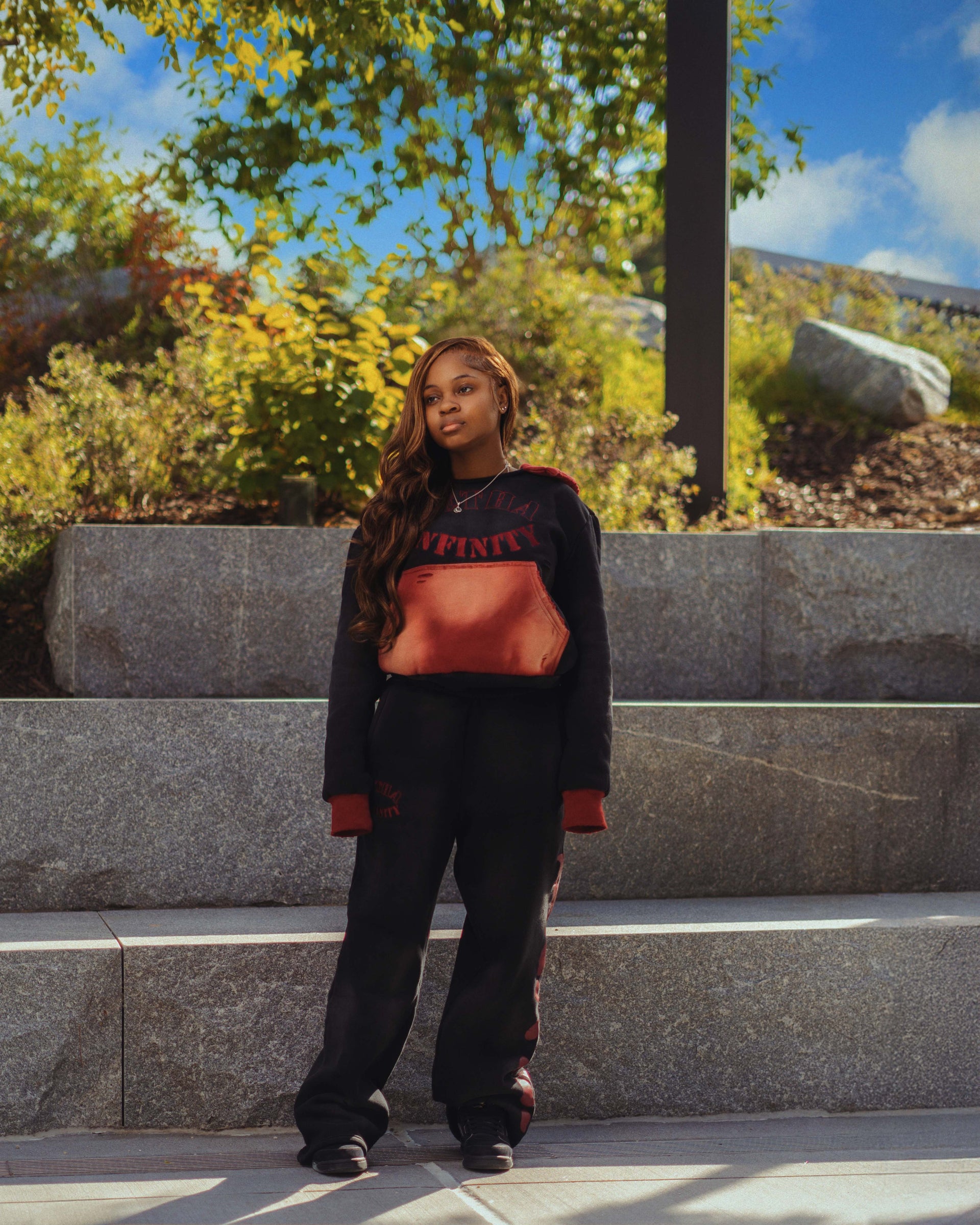Two Toned "Crimson" Hoodie