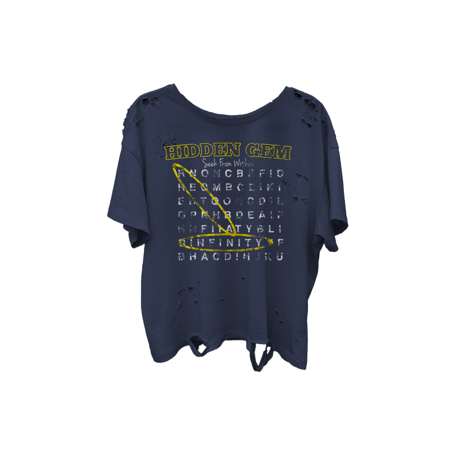 Navy Blue "HIDDEN GEM" Tee
