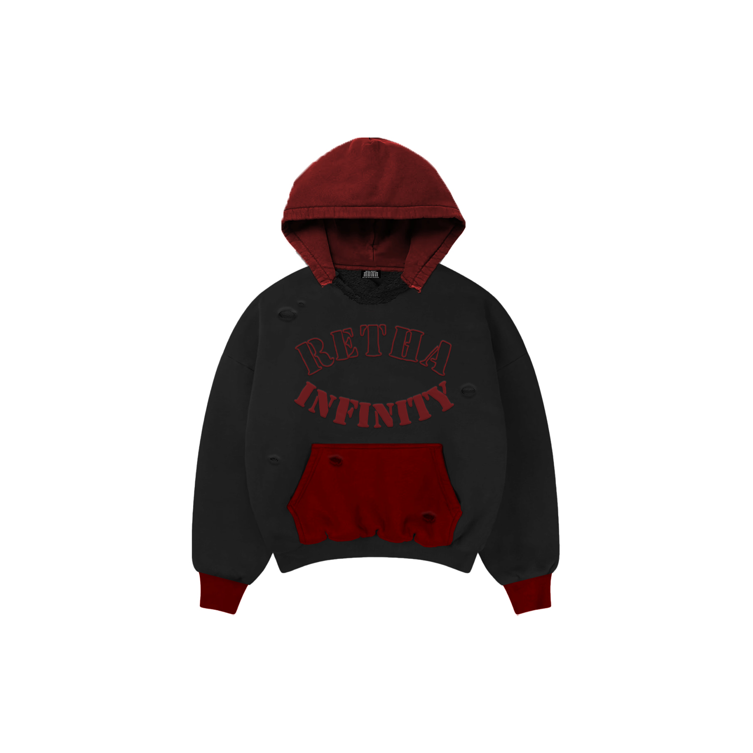 Two Toned "Crimson" Hoodie