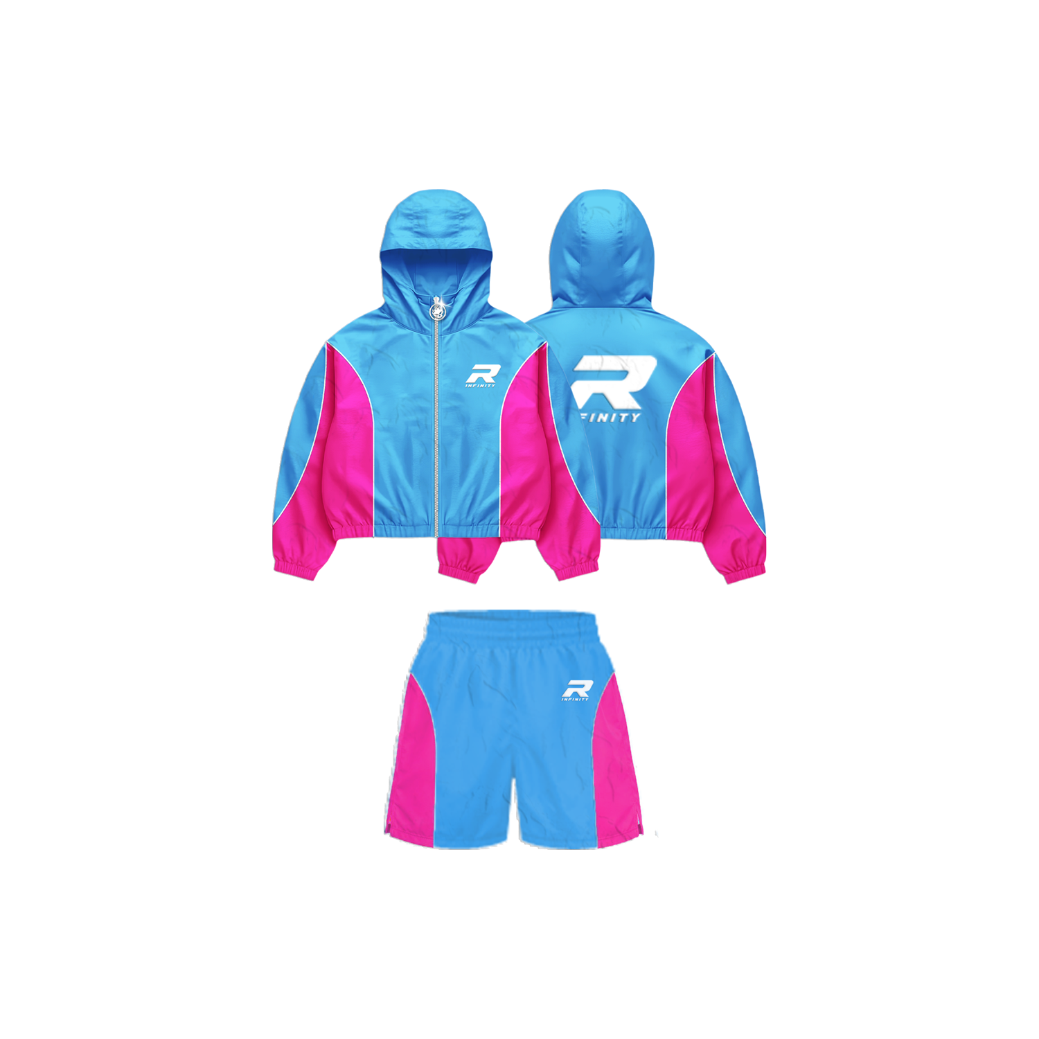 Pink & Blue Windbreaker Set