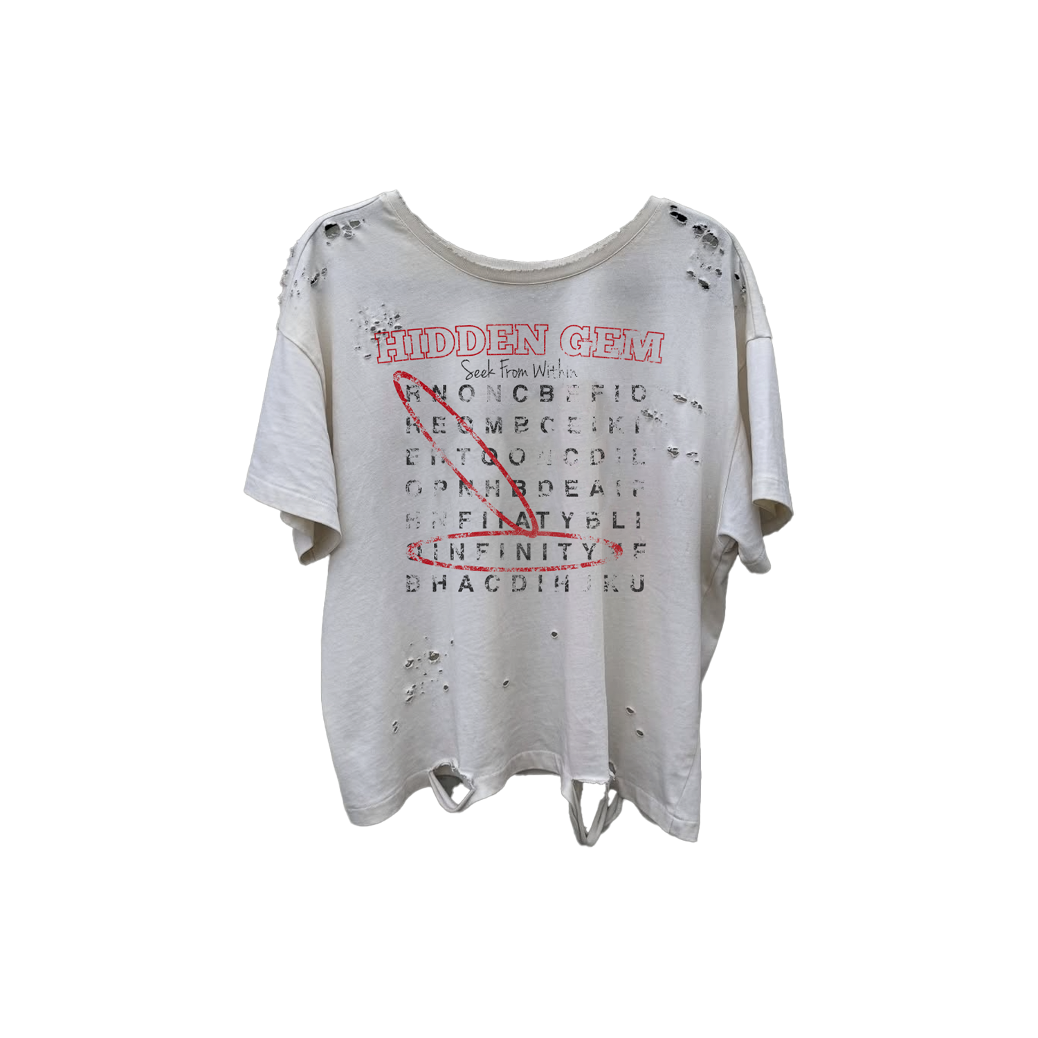 White "HIDDEN GEM" Tee